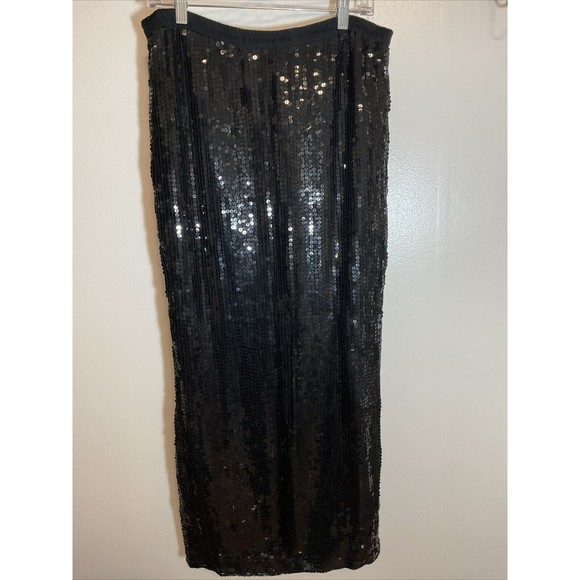 Stenay M Silk Sequin Black Blazer Skirt Combo Beaded Vintage Swinger Flapper - Picture 8 of 14